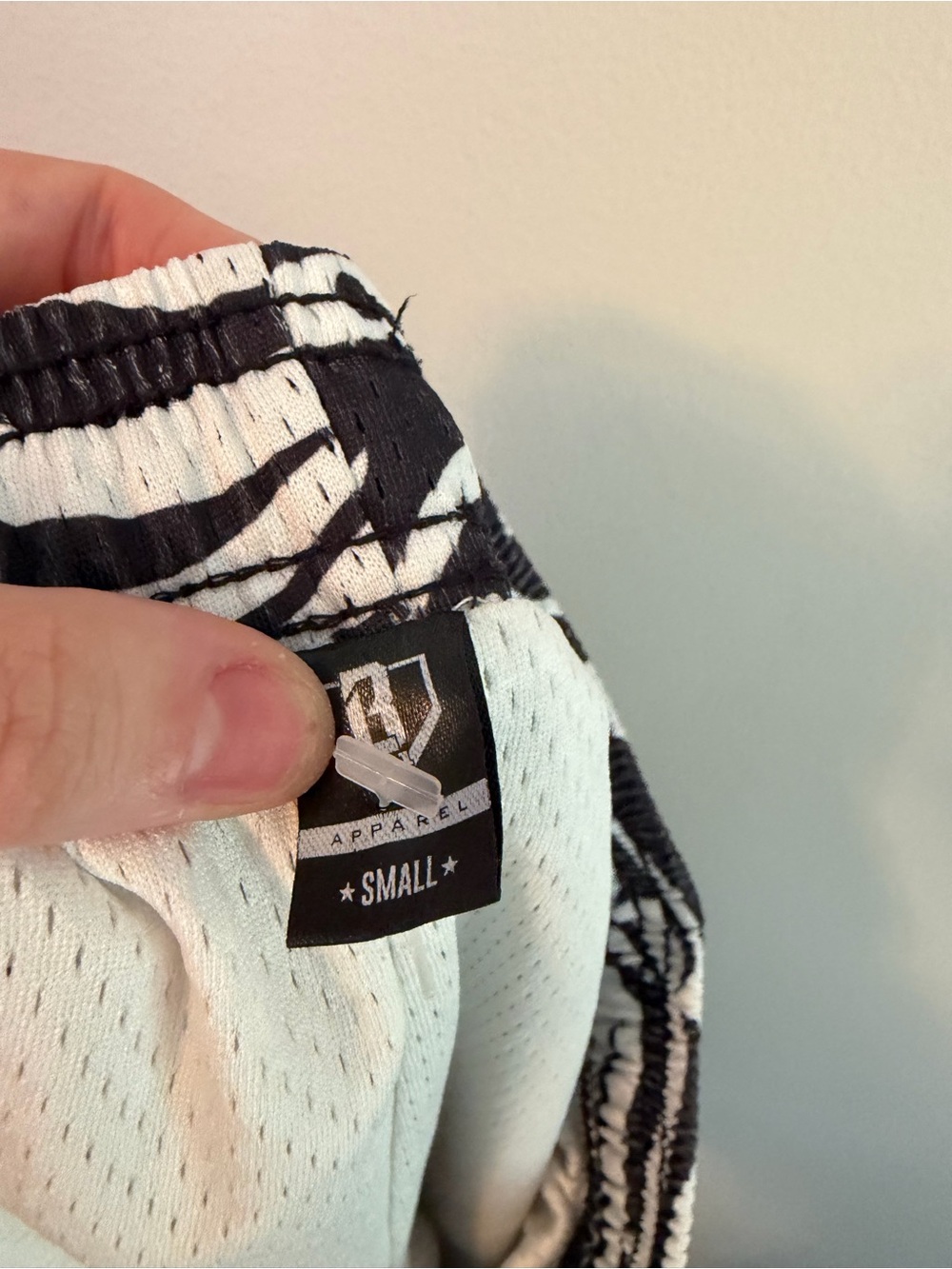 Baseball Lifestyle 101 Black and White Swirls Shorts - Picture 3 of 3